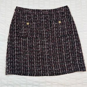 Ann Taylor LOFT Tweed Pocket Pencil Skirt